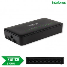 Switch 8 Portas Fast Ethernet SF 800 Q+ Intelbras